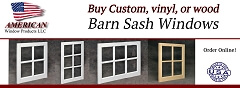 Get it now! New Custom Barn Sash Windows