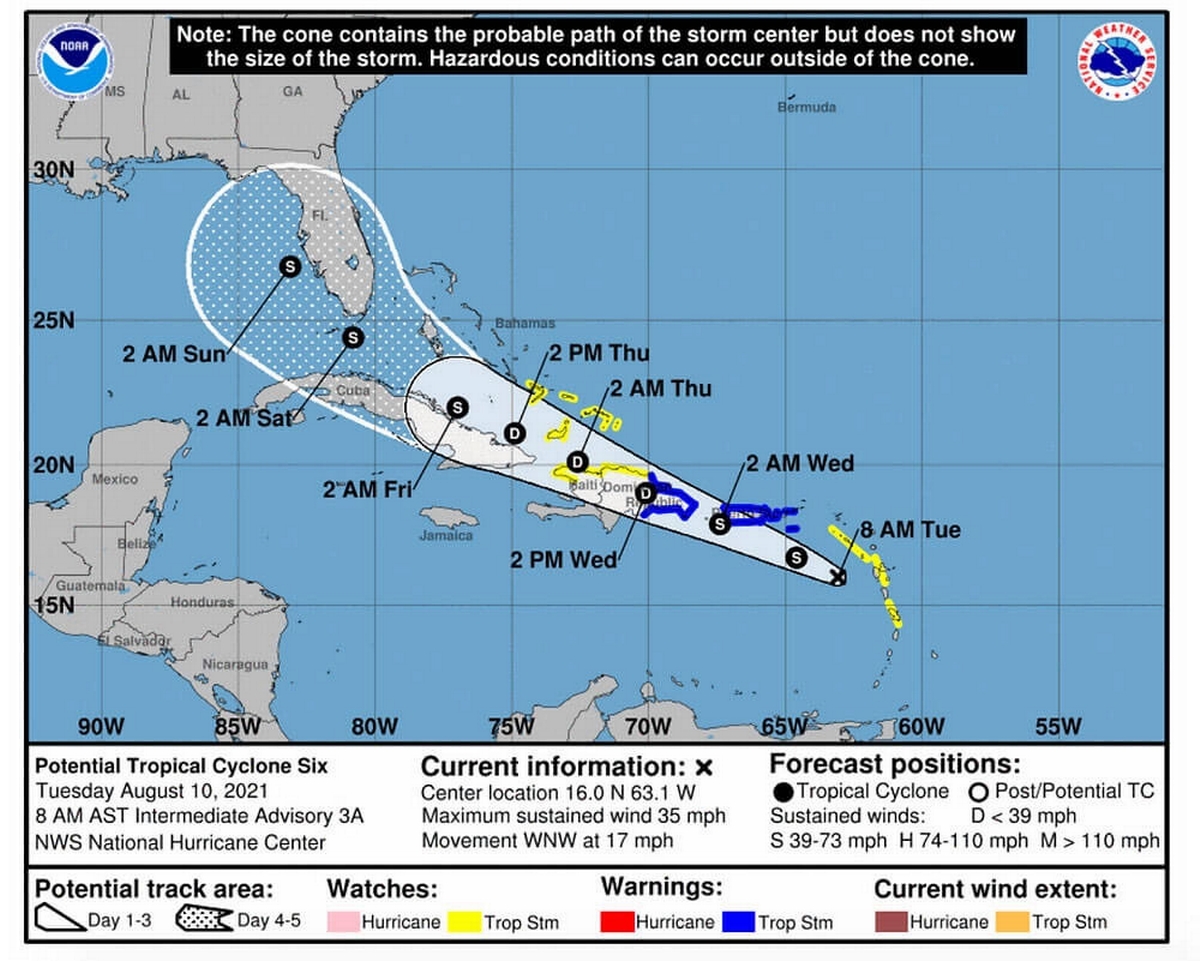 Two disturbances in the Atlantic could form into tropical depressions- New Orleans, Louisiana