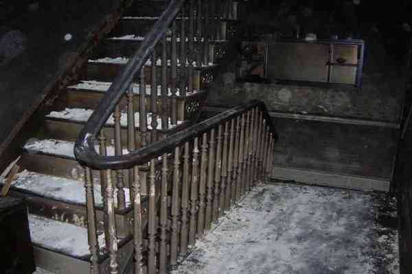 Image of fire damaged staircase Fire Damage Restoration Service Colorado Springs, CO