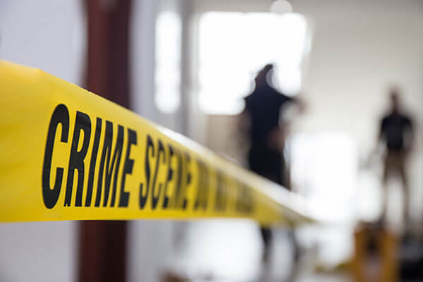 RARE Restoration crew at crime scene prepping for cleanup. Crime scene cleanup Colorado Springs, CO