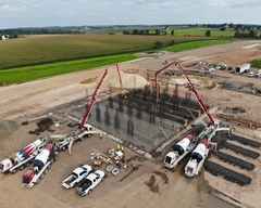 Massive Concrete Pour for Northside Elevator Project!