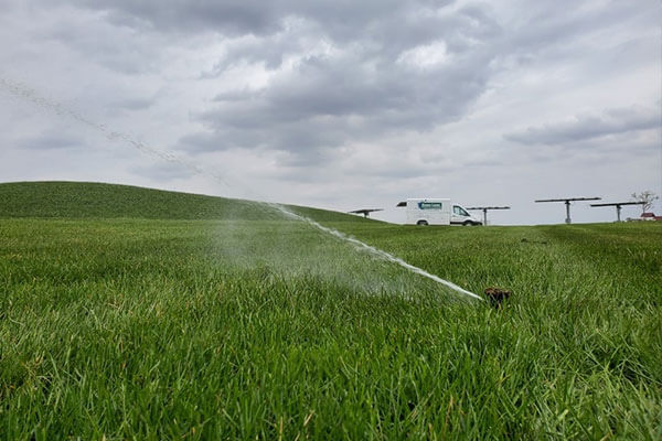 Green Lawn Underground Sprinklers Service Truck