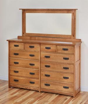 D49420-CBR Dresser & H49961 Mirror Color #38