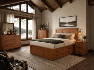 American Mission with Storage Bed