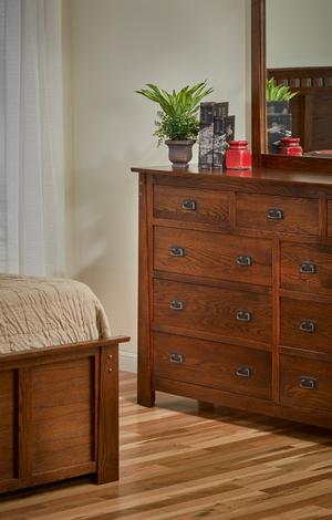 Kennan Dresser in Oak Color #13 with M29 Handles