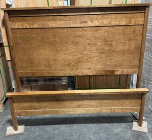 Linden Wood Panel Bed