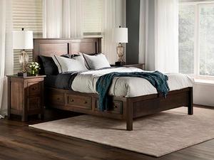 Taylor J Storage Bed in Cherry Color #45