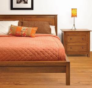 Taylor J Platform Bed in Poplar #33