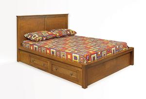 B1265 Storage Bed in Poplar #33