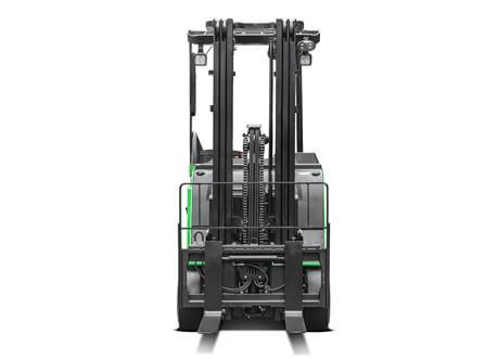 A Series 3 Wheel Electric Lithium-ion Stand-Up Counterbalanced Forklift