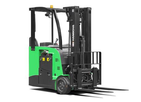 A Series 3 Wheel Electric Lithium-ion Stand-Up Counterbalanced Forklift