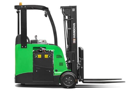 A Series 3 Wheel Electric Lithium-ion Stand-Up Counterbalanced Forklift