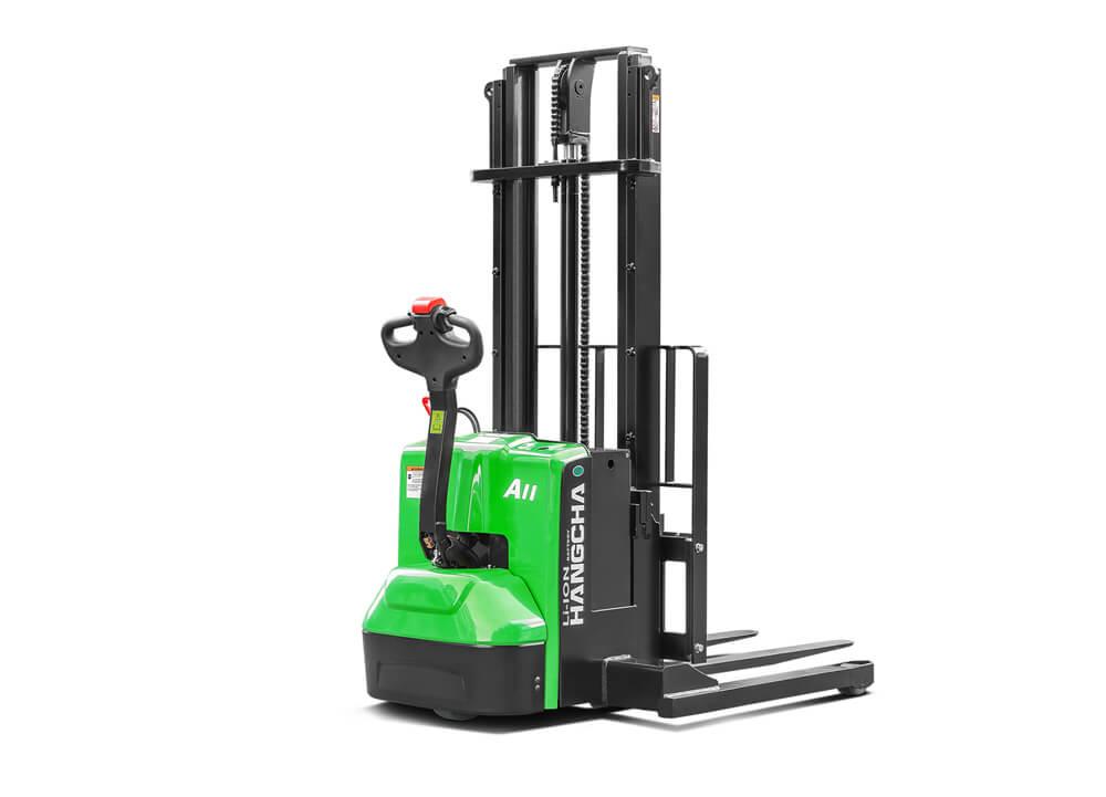 A Series Electric Lithium-ion Walkie Straddle Stacker