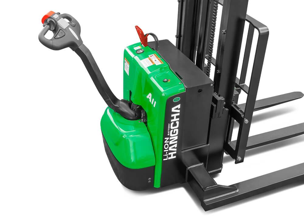 A Series Electric Lithium-ion Walkie Straddle Stacker