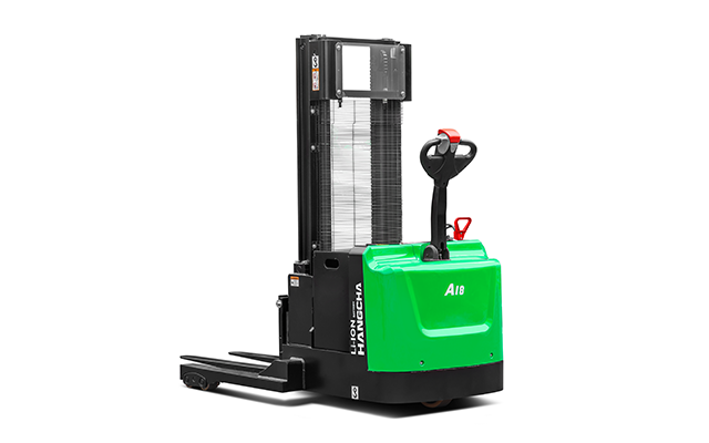 A Series Electric Lithium-ion Industrial Walkie Straddle Stacker 2,500 - 4,000lbs