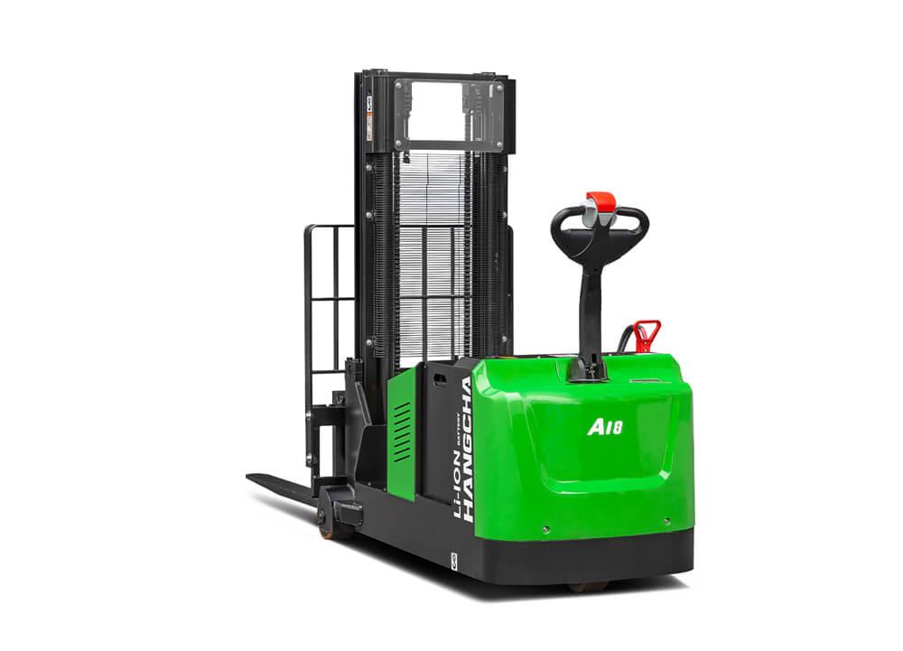 A Series Electric Lithium-ion Industrial Walkie Counterbalanced Stacker 2,000 - 4,000lbs