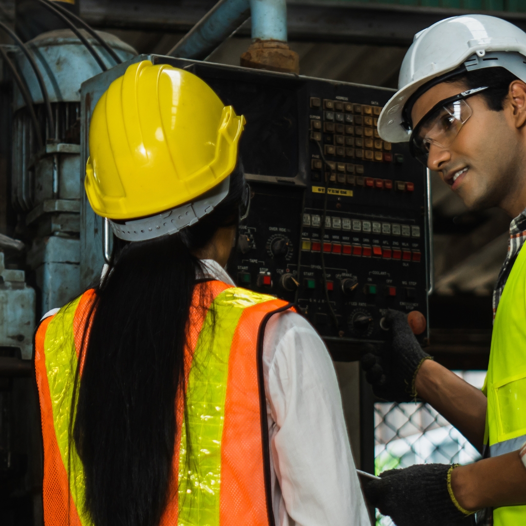 Workers in factory