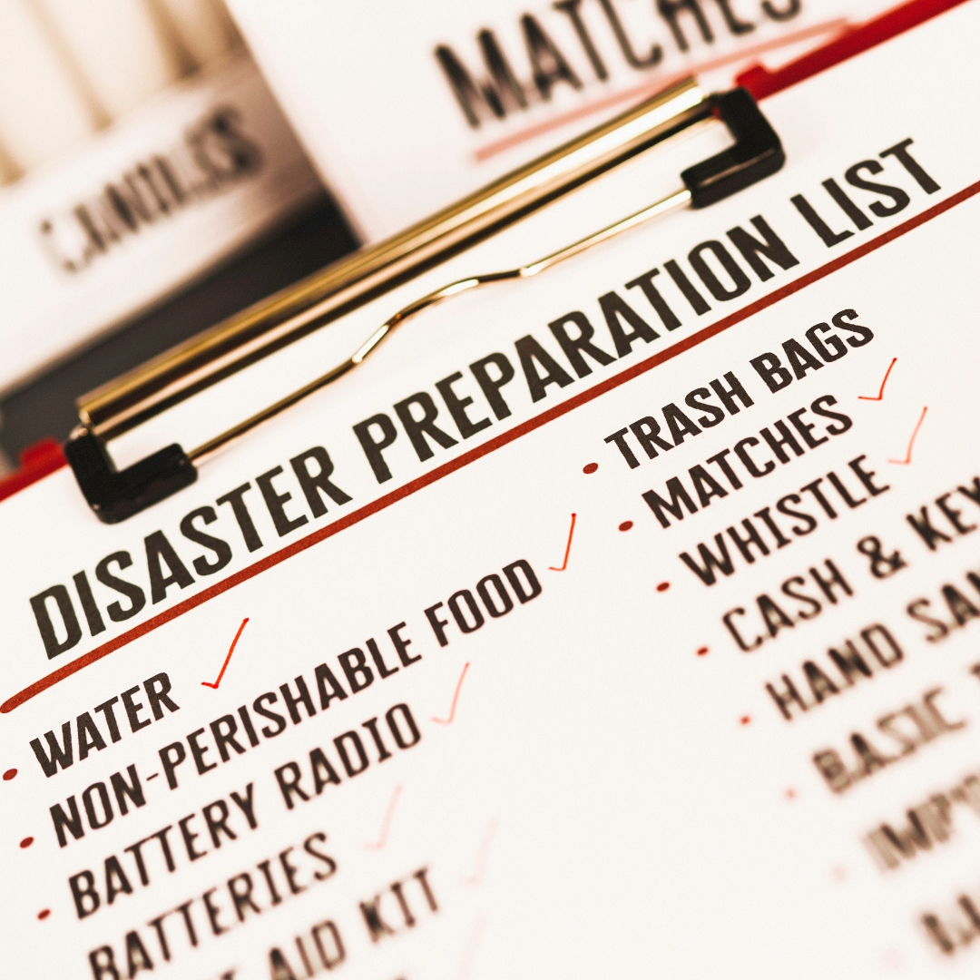 Disaster Preparation list