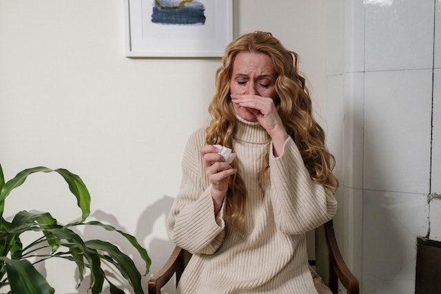 A person with allergies.