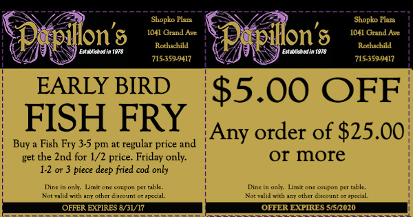 Restaurant Coupons for Wausau