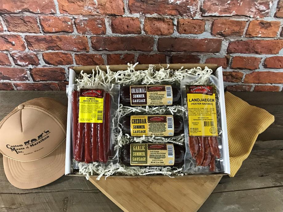 Gift Boxes Cheese & Sausage Custom Meats of Marathon